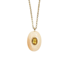 Multicolor Natural Stone and Zircon Pendant