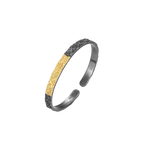 Silver Weave of Whispers Melted Gold Bracelet (Silm) - BYRDSTRÖM JEWELRY
