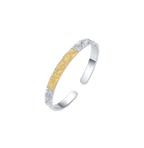 Silver Weave of Whispers Melted Gold Bracelet (Silm) - BYRDSTRÖM JEWELRY