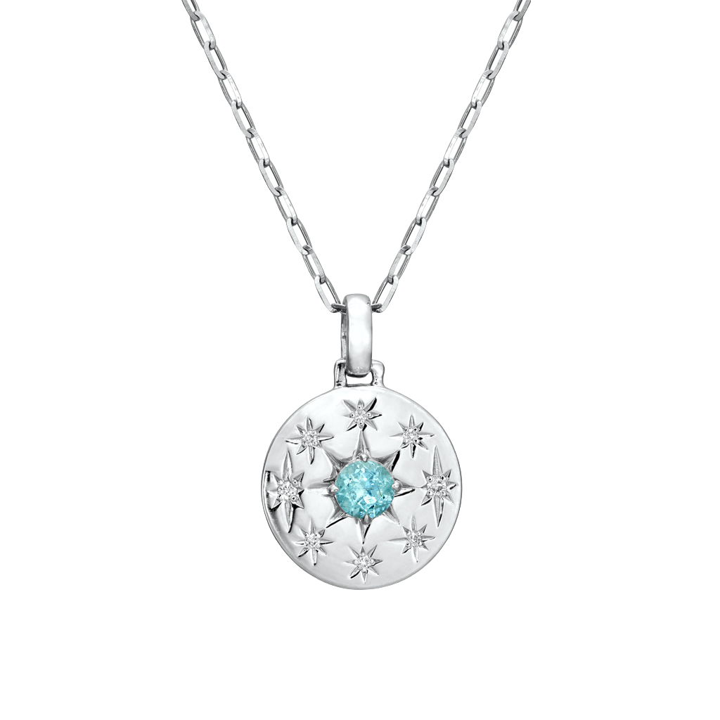 Hexagram-Enclosed Designer Apophyllite Sterling Silver Necklace