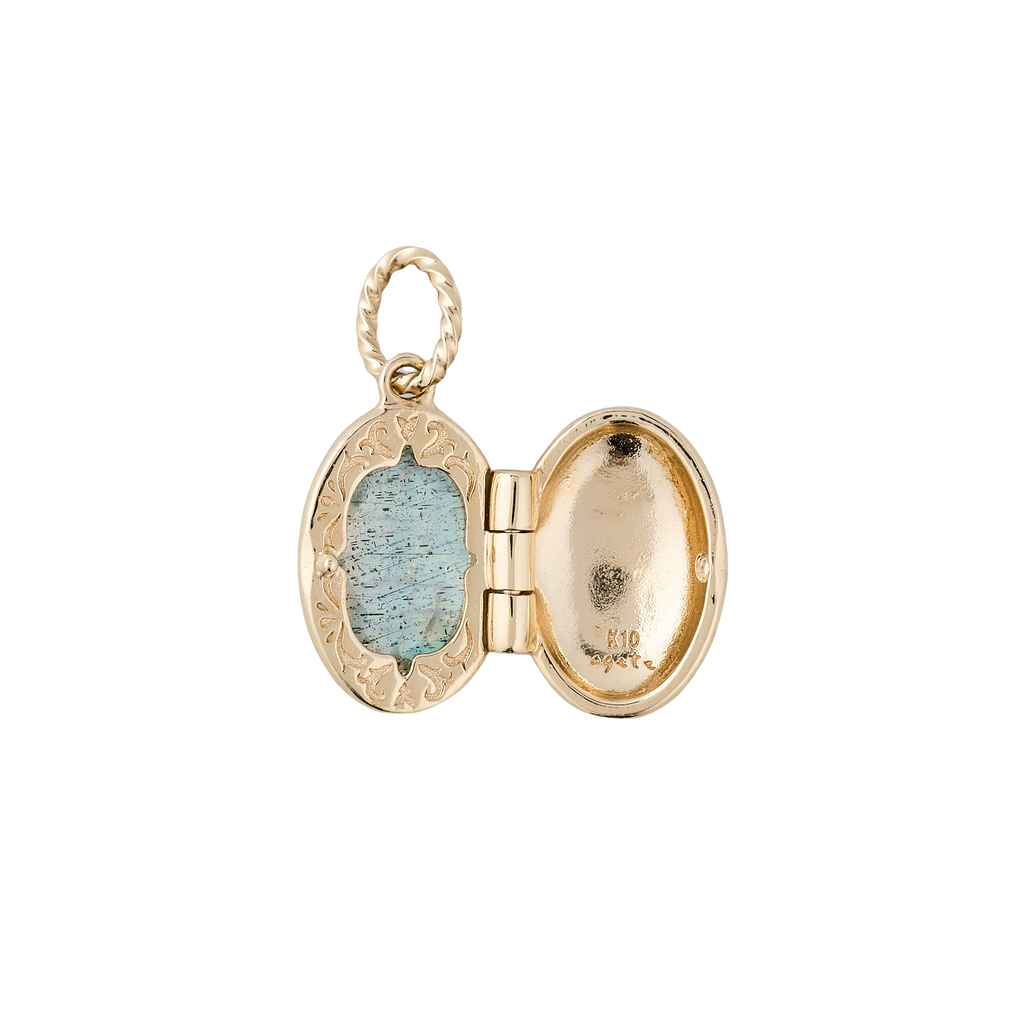 French Vintage Amazonite Convertible Pendant