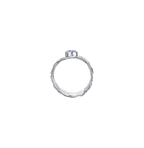 Heart Sapphire Silver Liberty Elm Ring - BYRDSTRÖM JEWELRY
