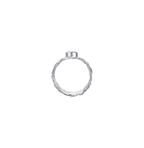 Pink Sapphire Silver Liberty Elm Ring - BYRDSTRÖM JEWELRY