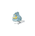 Aquamarine Raw Crystal Silver Butterfly Ring