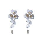 Zircon Hollow Flower Earrings