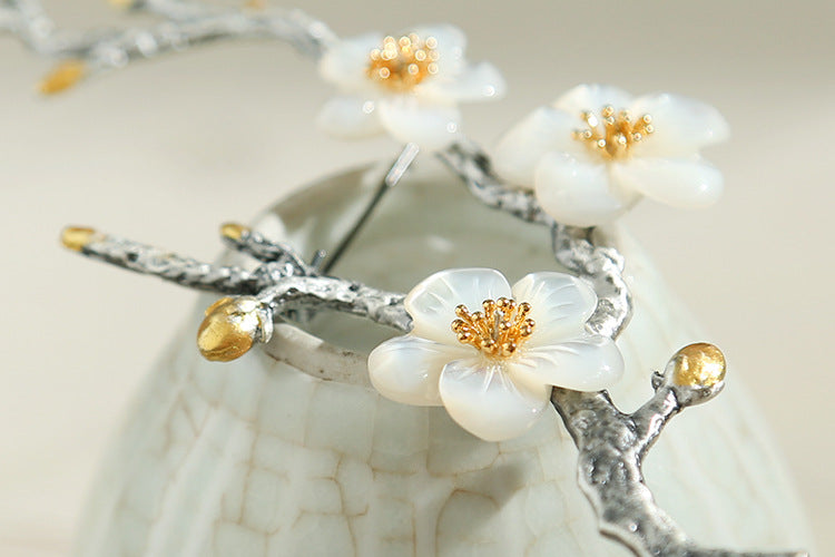 Plum Blossom Branch Brooch