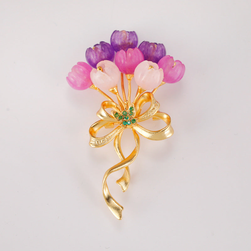 Luminous Bouquet Brooch