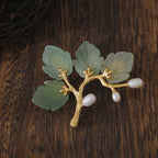 Aventurine Branch Brooch 