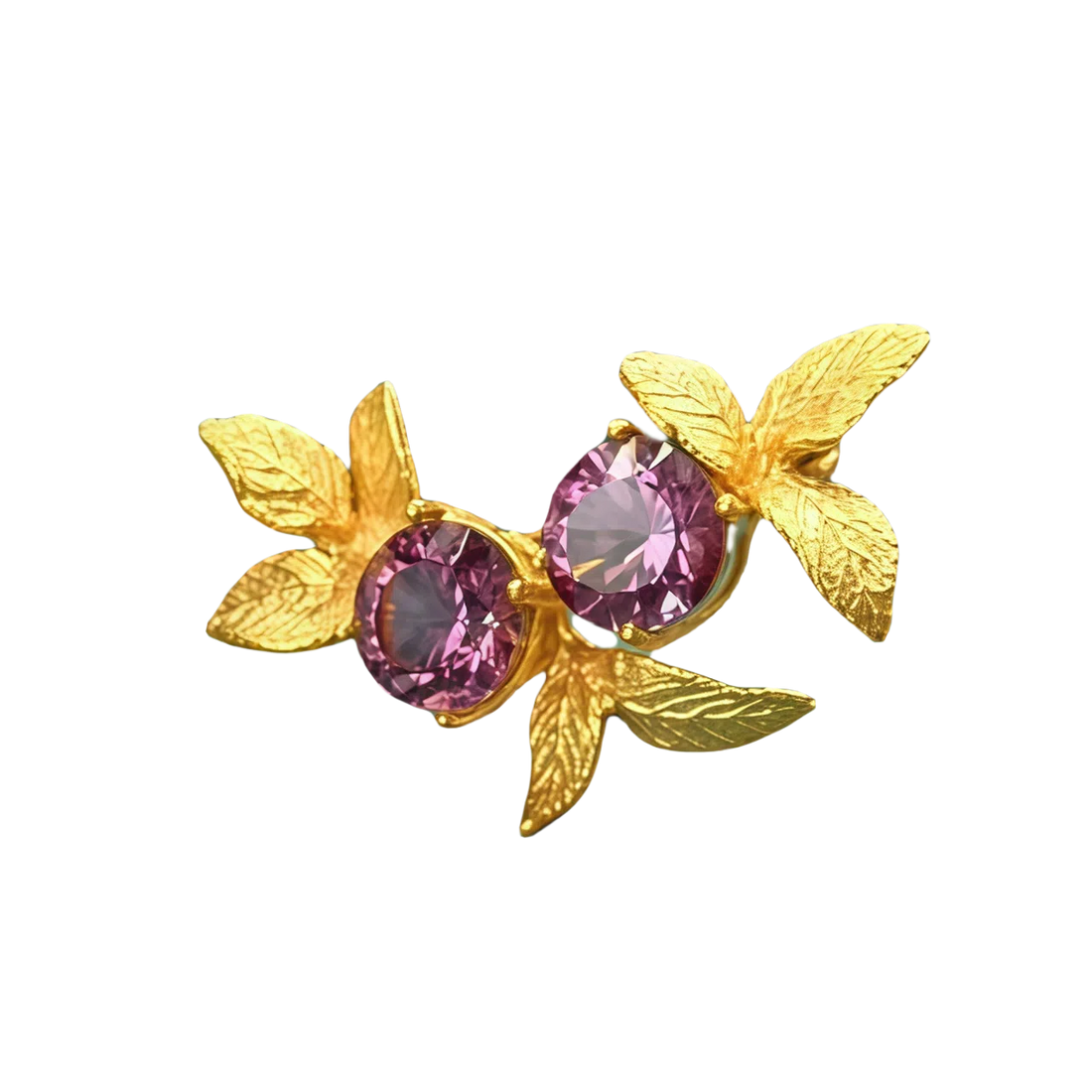 Purple Phlox Brooch