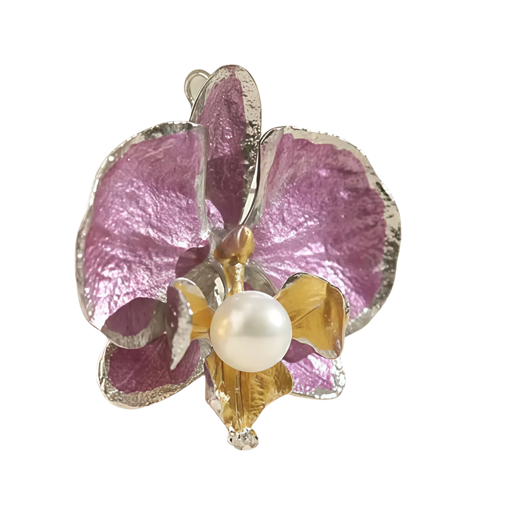 Orchid Butterfly Brooch