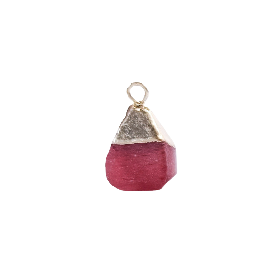 12 Zodiac Natural Gemstone Square Pendant(3 type)