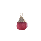 12 Zodiac Natural Gemstone Square Pendant(3 type)