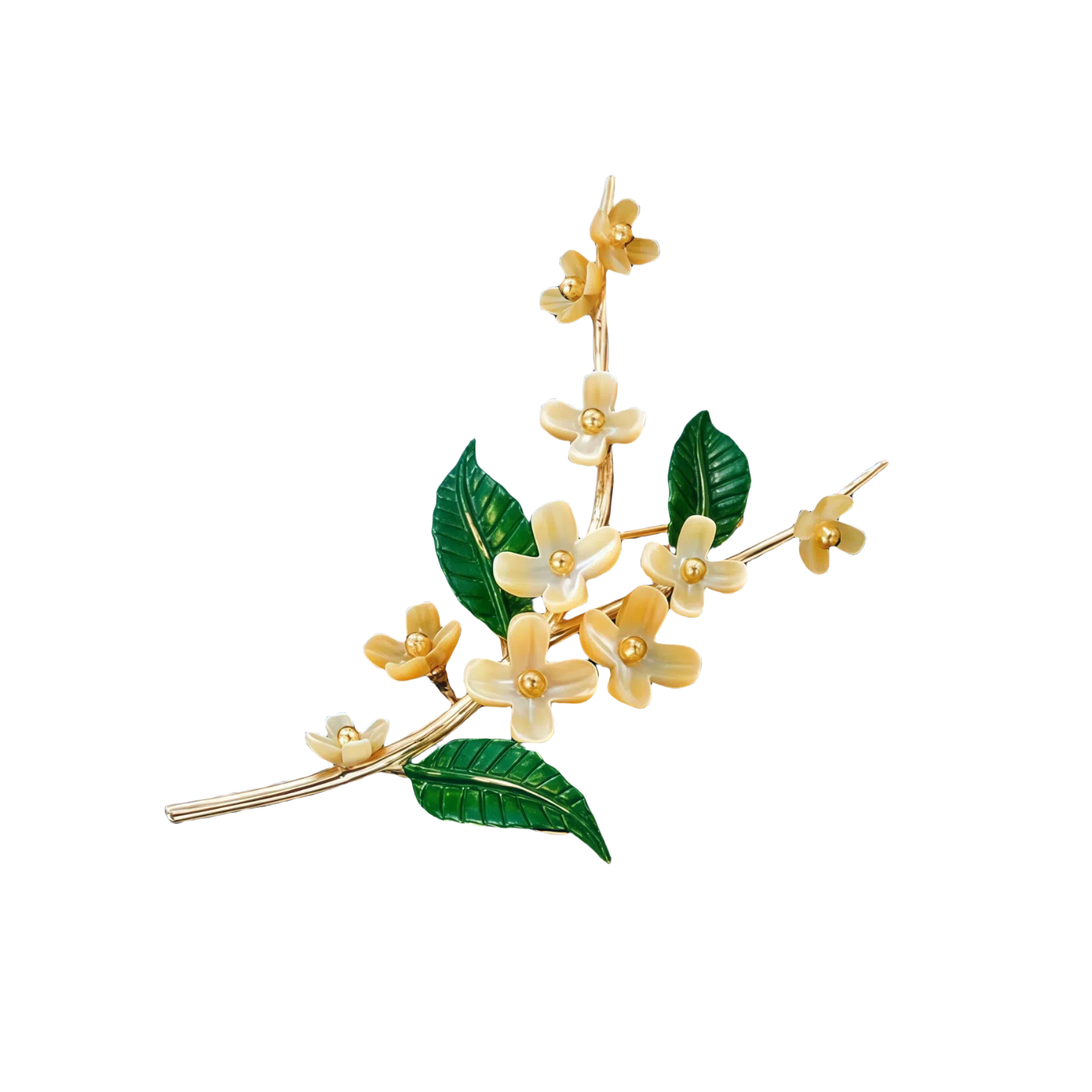 Osmanthus Branch Brooch
