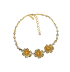 Vintage Gold-Plated Cherry Blossom Necklace