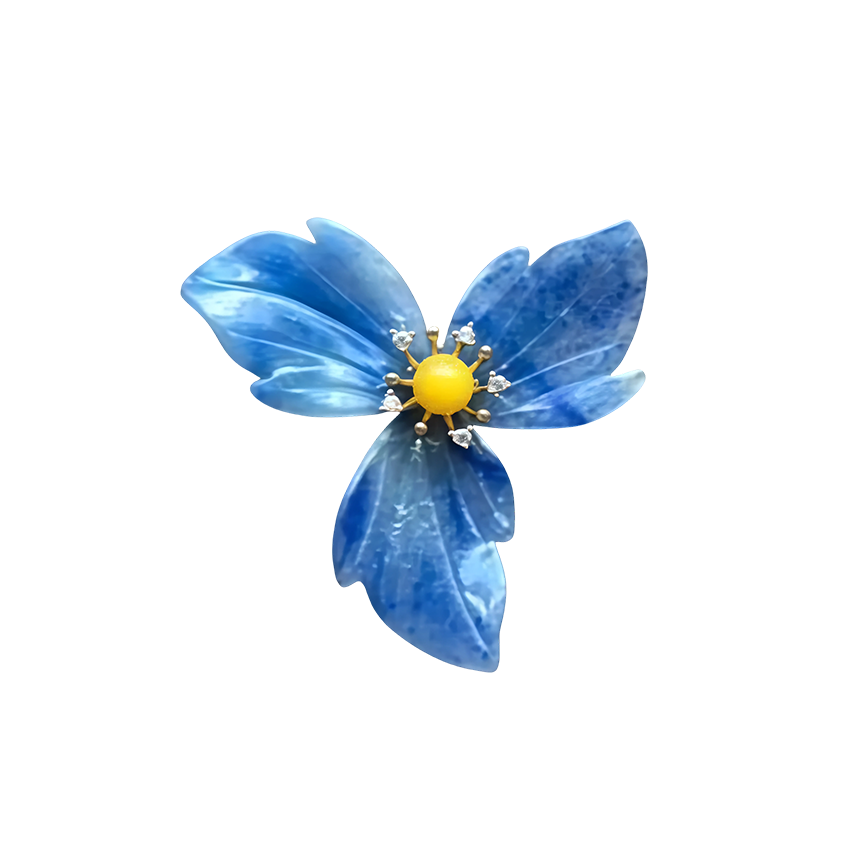 Mountain Orchid Brooch