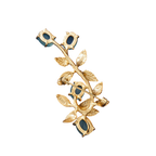 Aquamarine Branch & Berry Brooch
