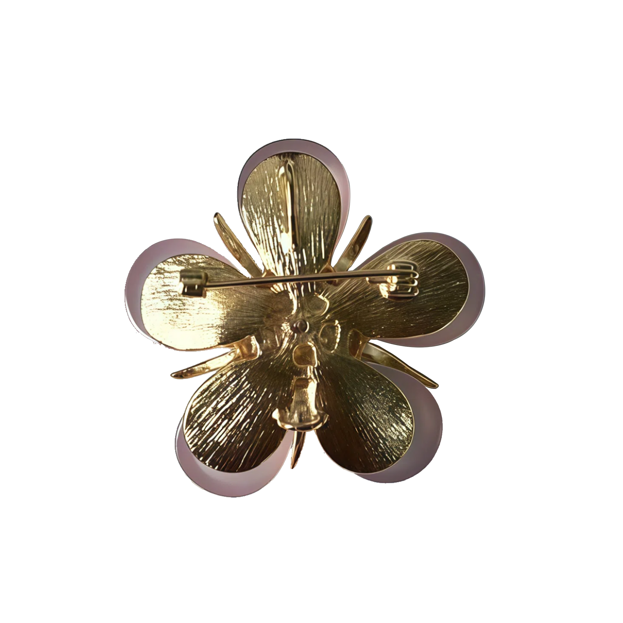Translucent Peach Blossom Brooch