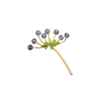 Glimmering Dandelion Brooch