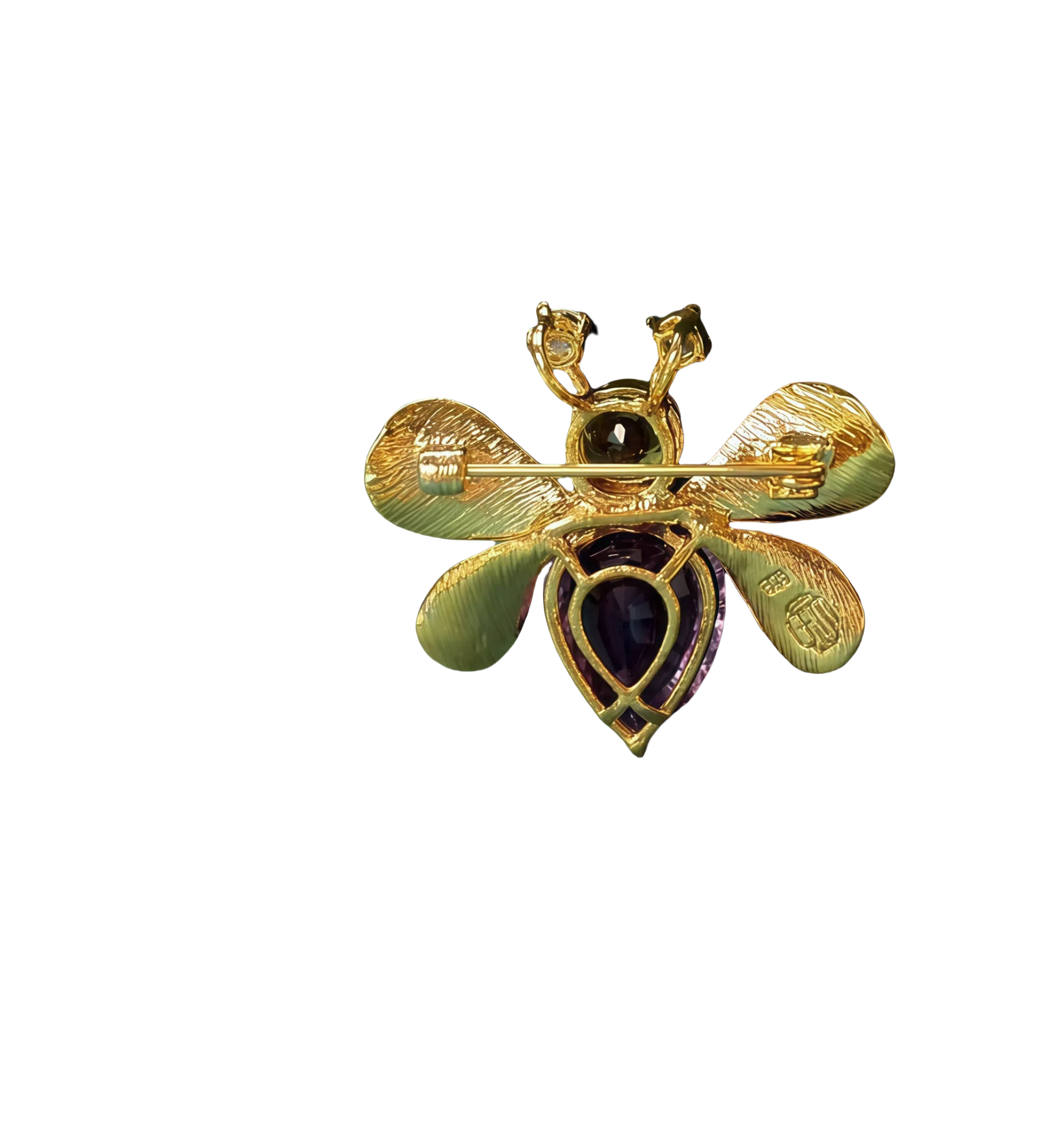 Amethyst Bee Brooch