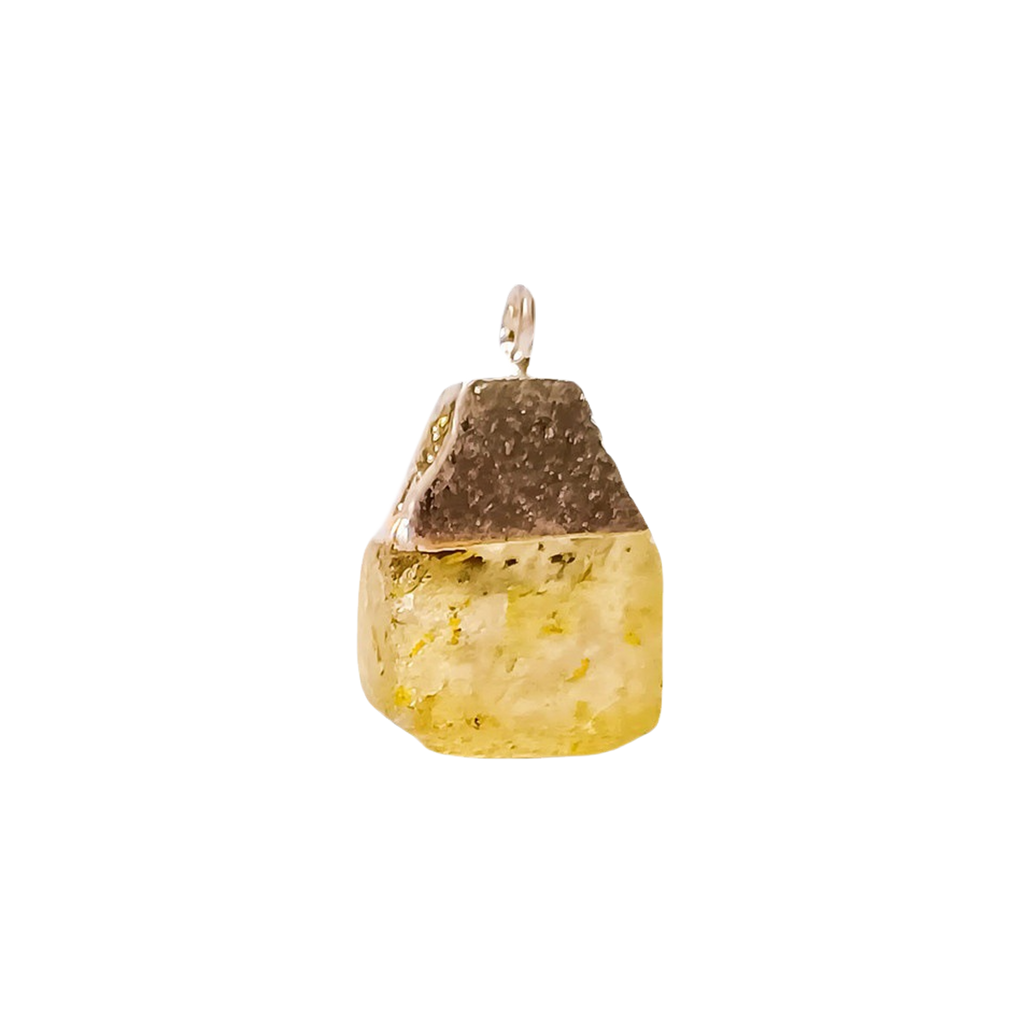 12 Zodiac Natural Gemstone Square Pendant(3 type)
