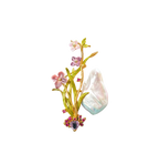 Pearl Amethyst Orchid Brooch