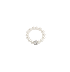 Vintage Pearl and Zircon Ring