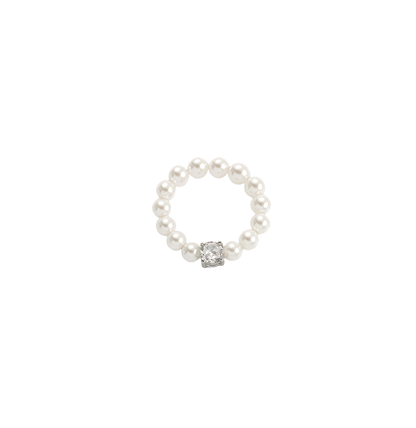 Vintage Pearl and Zircon Ring