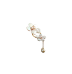 Handmade Baroque Pearl Twin Flower Brooch