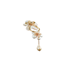 Handmade Baroque Pearl Twin Flower Brooch