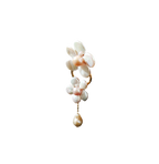 Handmade Baroque Pearl Twin Flower Brooch
