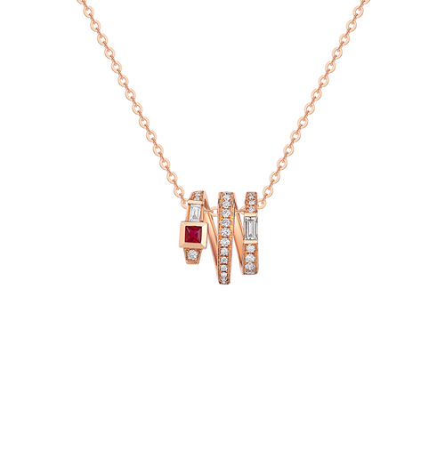 18K Gold Diamond Serpent's Metamorphosis Pendant - BYRDSTRÖM JEWELRY