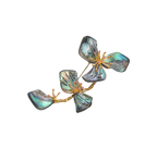 Natural Abalone Shell Floral Brooch