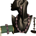 Natural Amethyst Raw Crystal Bracelet