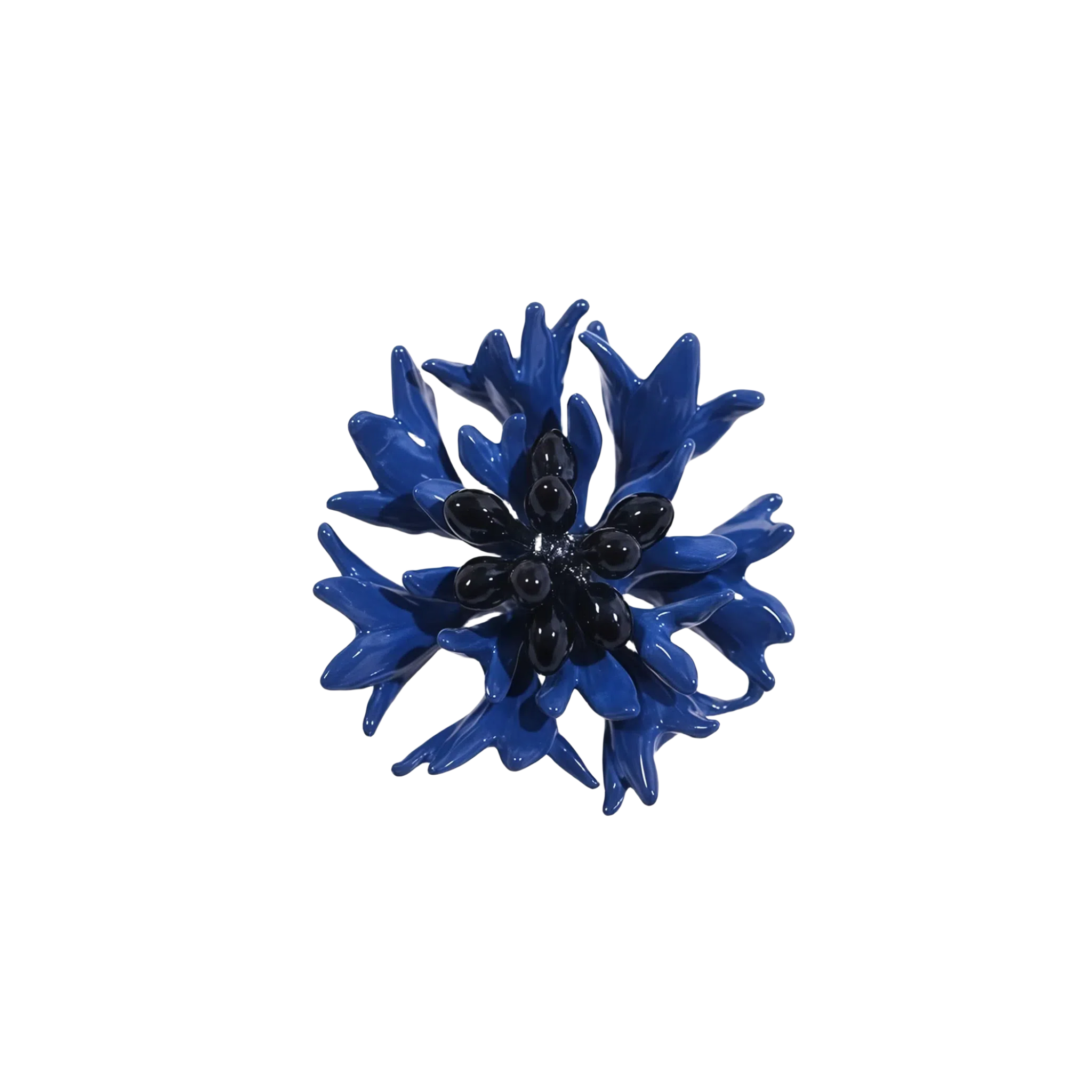 Enamel Blue Cornflower Brooch