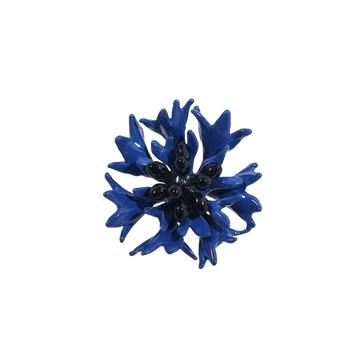 Enamel Blue Cornflower Brooch