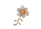 Baroque Pearl Narcissus Brooch