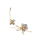Black Pearl Baroque Flower Brooch