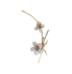 Black Pearl Baroque Flower Brooch