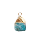 12 Zodiac Natural Gemstone Square Pendant(3 type)