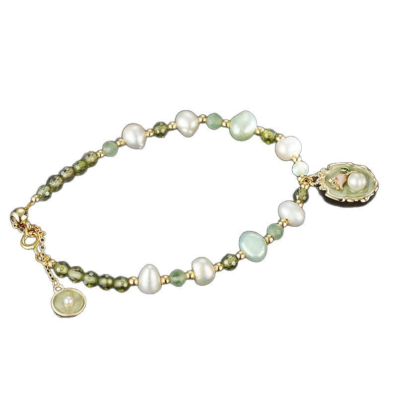 French Vintage Pearl Flower Bracelet