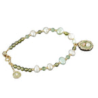 French Vintage Pearl Flower Bracelet