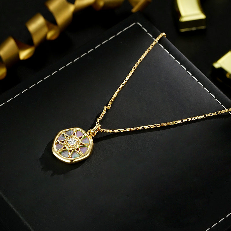 Eight-Pointed Star Compass Pendant