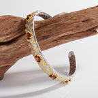 Silver Vintage Garnet Bracelet