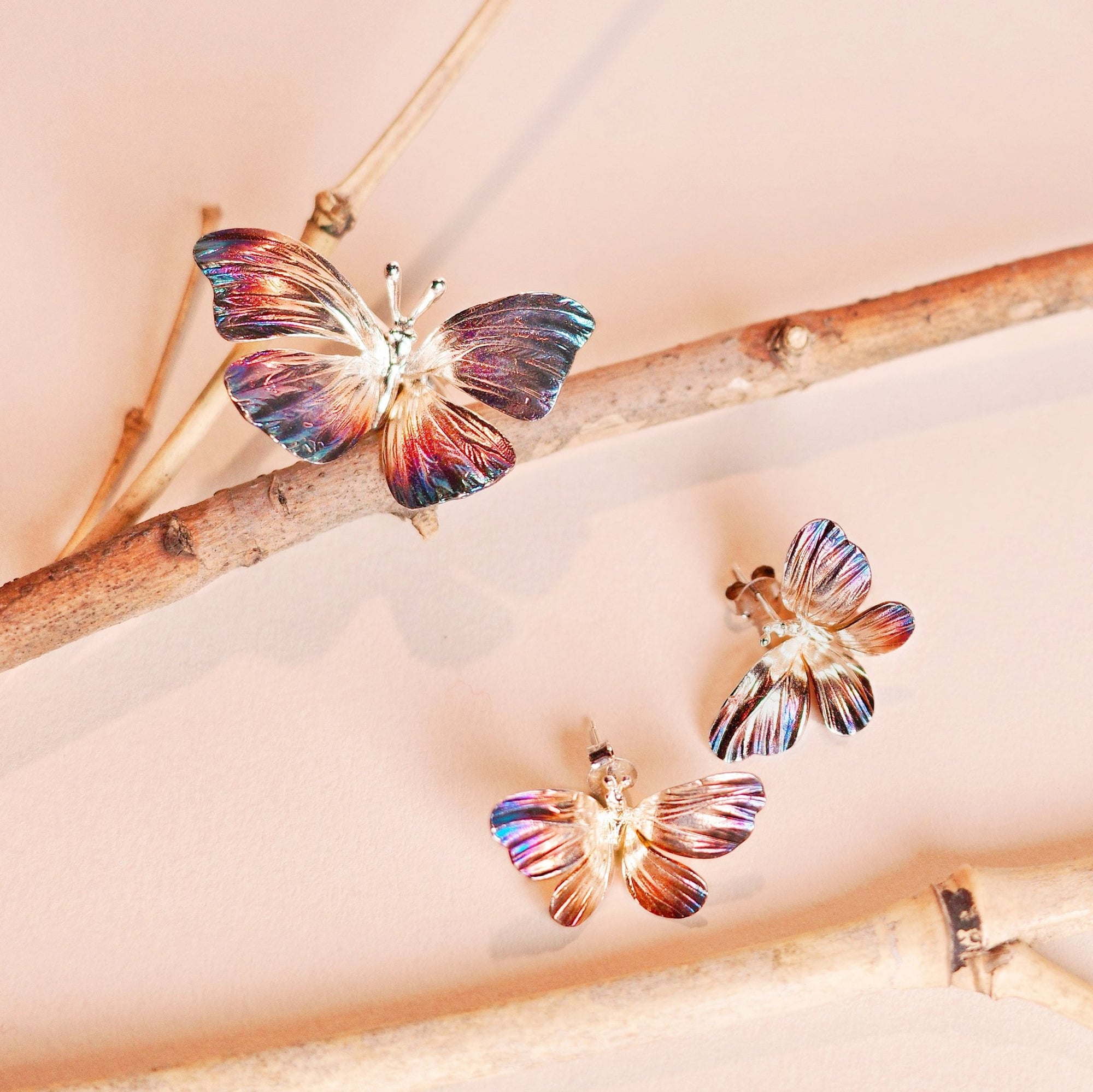 Butterfly Dream Silver Earrings - BYRDSTRÖM JEWELRY