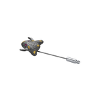Silver Sapphire Ghost Brooch - BYRDSTRÖM JEWELRY