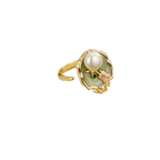 French Vintage Pearl Flower Ring