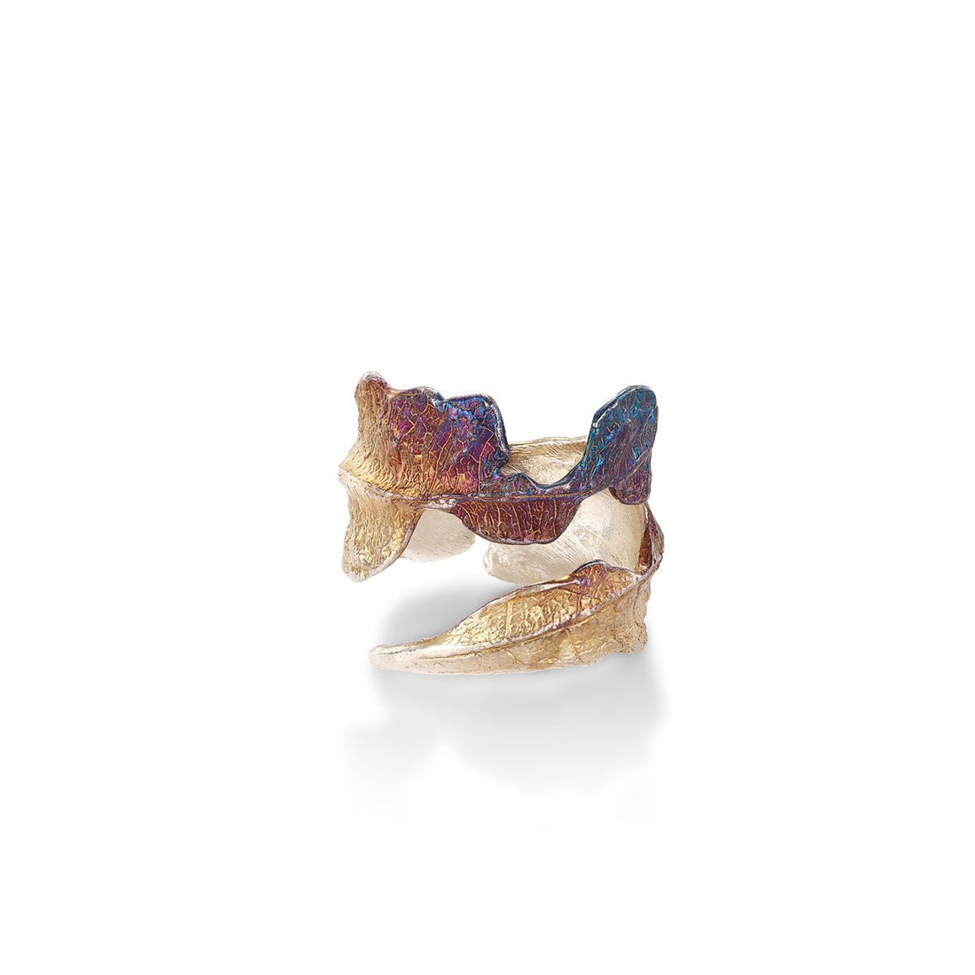 Silver Entwined Withered Leaves Ring - BYRDSTRÖM JEWELRY