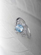 Topaz Zircon Silver Ring - BYRDSTRÖM JEWELRY